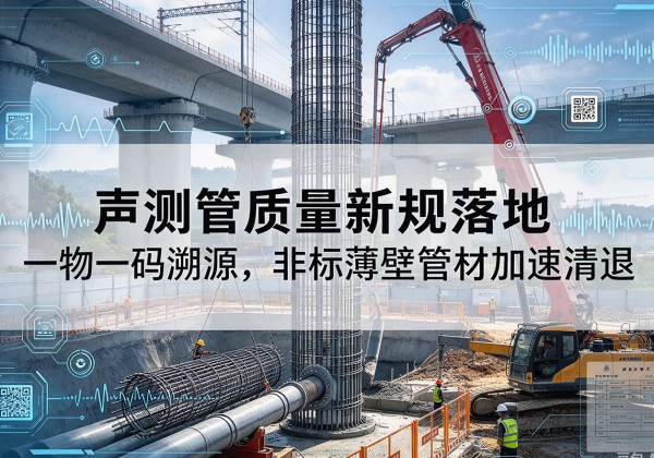 浑江声测管质量新规落地，一物一码溯源，非标薄壁管材加速清退