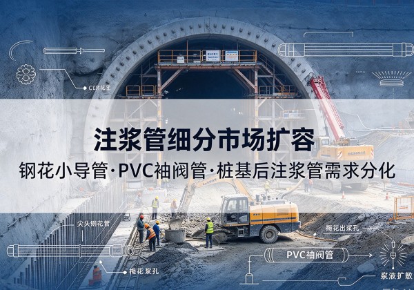 浑江注浆管细分市场扩容，隧道钢花小导管、PVC 袖阀管、桩基后注浆管需求分化